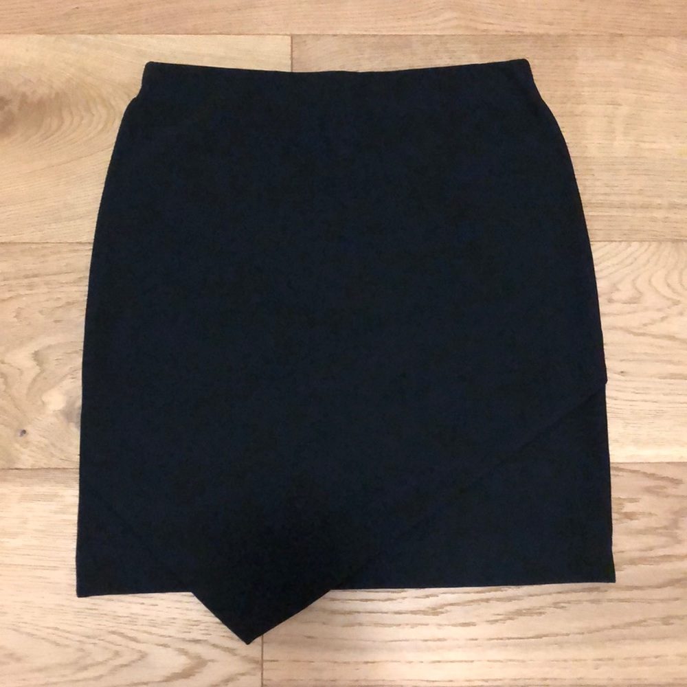 Black bodycon bandage style mini skirt